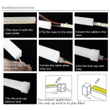 SE-SCT-26 SILICON SOFT TUBE D2,6CM FOR DOUBLE LED STRIP 10W/METER EACH PRICE PER METER