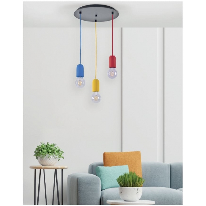 SE 149-BE IRIS PENDANT LAMP BLUE 1E2