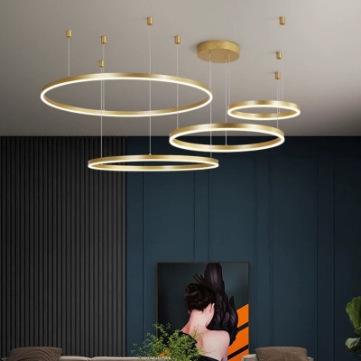 SE LED 4 KANKO PENDANT GOLD 96 3CCT 80x60x40x20cm IP20 220V 2 YEARS WARRANTY Α1