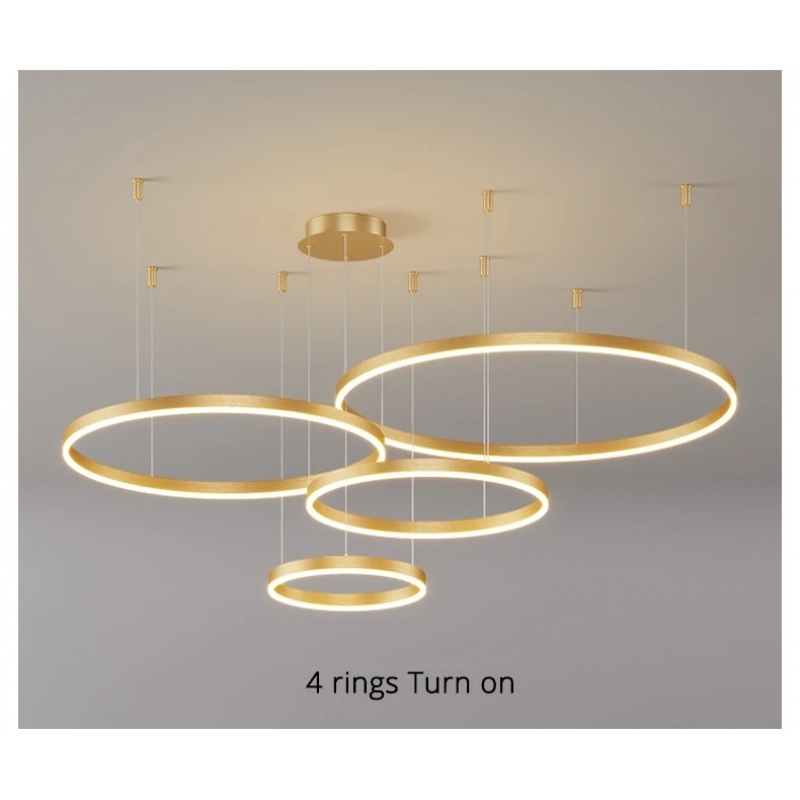 SE LED 4 KANKO PENDANT GOLD 96 3CCT 80x60x40x20cm IP20 220V 2 YEARS WARRANTY Α2