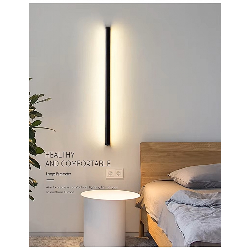 SE LED 60 LINEAX  WALL LAMP  3CCT WITH MEMORY  BLACK  2 YEARS WARANTY