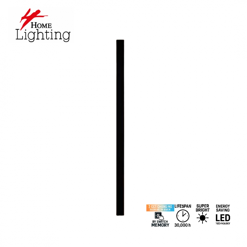 SE LED 60 LINEAX  WALL LAMP  3CCT WITH MEMORY  BLACK  2 YEARS WARANTY