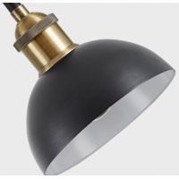 SE21-BR-10-3BL-MS123 MAGNUM FLEX Bronze Metal Pendant Black Metal Shade+ SE21-BR-10-3BL-MS123 MAGNUM FLEX Bronze Metal Pendant Black Metal Shade+