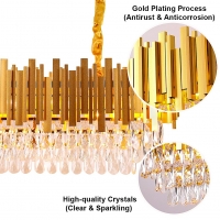 SE21-14-8 MAJESTIC GOLD 80*30*120cm E14*8  2 YEARS WARRANTY