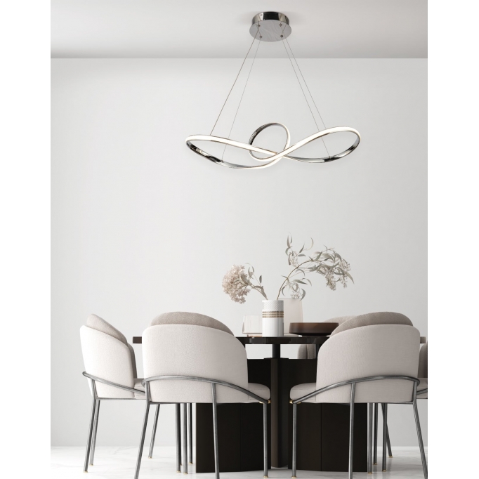 SE LED 81 MALBERA PENDANT CHROME Β5