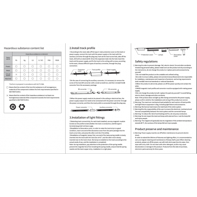 MFS30-01-B02 MAGNETIC FLEX Smart 48V Linear 60cm 12W 960Lm Dim 2700K-6000L Lightings Surface Mo