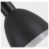 SE21-BL-4-BL6-MS2 ADEPT TUBE Black Pendant Black Metal Shade+