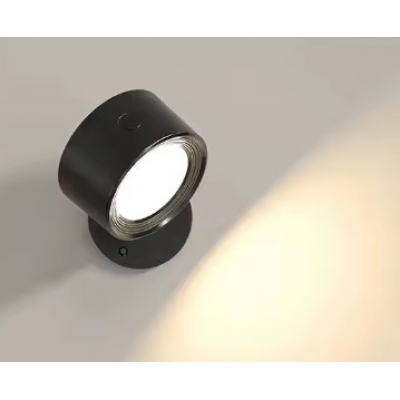 SE LED 4 MIZU BLACK WALL BATTERY LED LAMP RECHARCHEABLE 8x4,5cm 3,5w 2000mah 3CCT CHARGING TIME