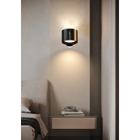 SE LED 4 MIZU BLACK WALL BATTERY LED LAMP RECHARCHEABLE 8x4,5cm 3,5w 2000mah 3CCT CHARGING TIME