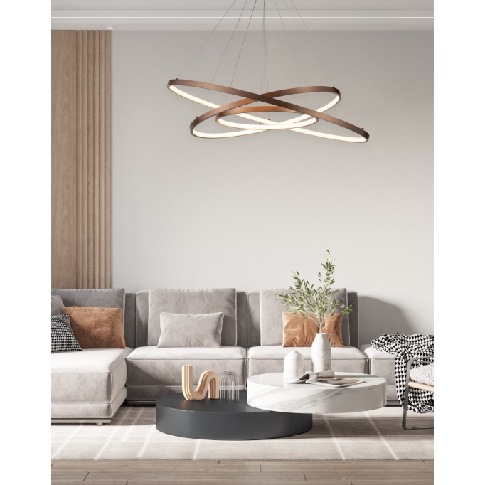 SE LED 80-60-40 MORELLI PENDANT COFFEE BROWN Β5