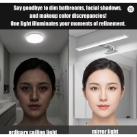 SE-BL-60 MULAN WALL LAMP BLACK 60CM 3CCT 12W WITH MEMORY Ζ2