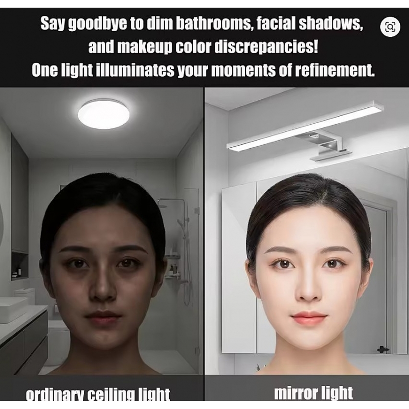 SE-BL-60 MULAN WALL LAMP BLACK 60CM 3CCT 12W WITH MEMORY Ζ2