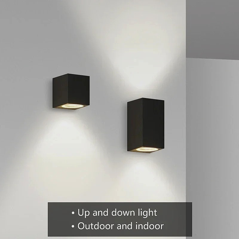 SE-WL-S1-DG CUADRO DOWN WALL LAMP GU10 DARK GREY BODY ALUMINIUM SE-WL-S1-DG CUADRO DOWN WALL LAMP GU10 DARK GREY BODY ALUMINIUM