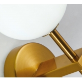 SE21-GM-16 ROYALE GOLD MATT OPAL GLASS WALL LAMP Β1