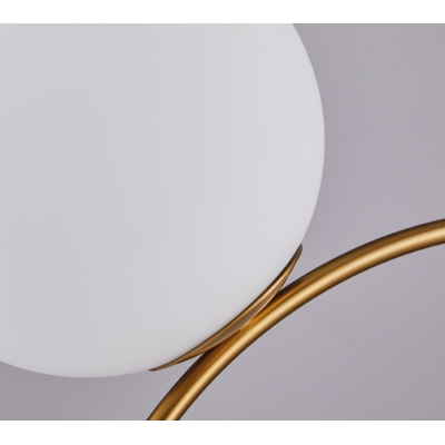 SE21-GM2-40 SCEPTRE GOLD MATT PENDANT OPAL GLASS+