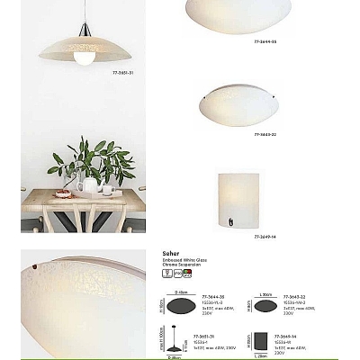 15536-YM-2 SEHER GLASS, CEILING Β3