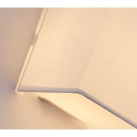 SE21-WH2-15 SERAPH WHITE SHADE WALL LAMP Γ1