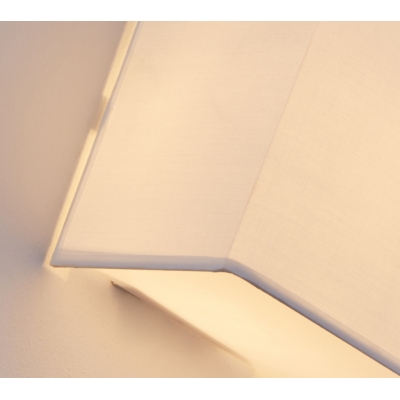 SE21-WH2-15 SERAPH WHITE SHADE WALL LAMP Γ1