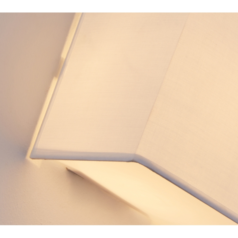 SE21-WH2-15 SERAPH WHITE SHADE WALL LAMP Γ1