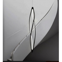 SE LED 100 SIGMA PENDANT BLACK 48W 3CCT 20x100cm IP20 220V 2 YEARS WARRANTY Α1