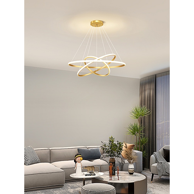 SE LED 80 STELINA PENDANT GOLD 80-60-40cm 84W 3CCT IP20 220V 2 YEARS WARRANTY A1