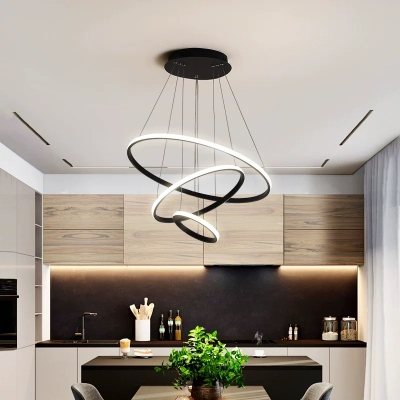 SE LED 80 STELINA PENDANT BLACK 80-60-40cm 85w 3CCT IP20 220V 2 YEARS WARRANTY Β2