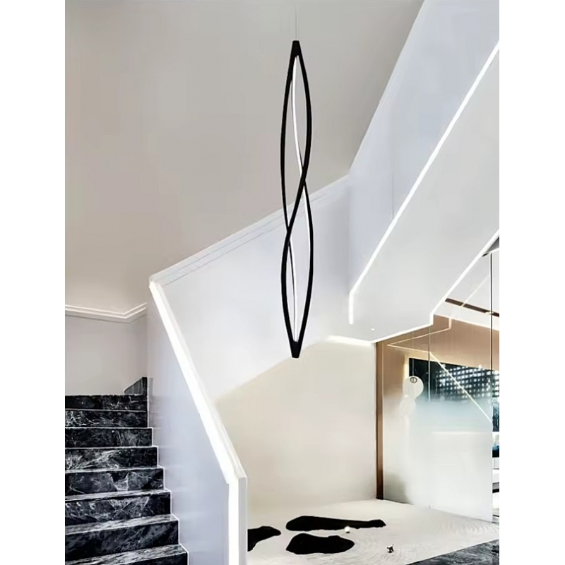 SE LED 100 SIGMA PENDANT BLACK 48W 3CCT 20x100cm IP20 220V 2 YEARS WARRANTY Α1