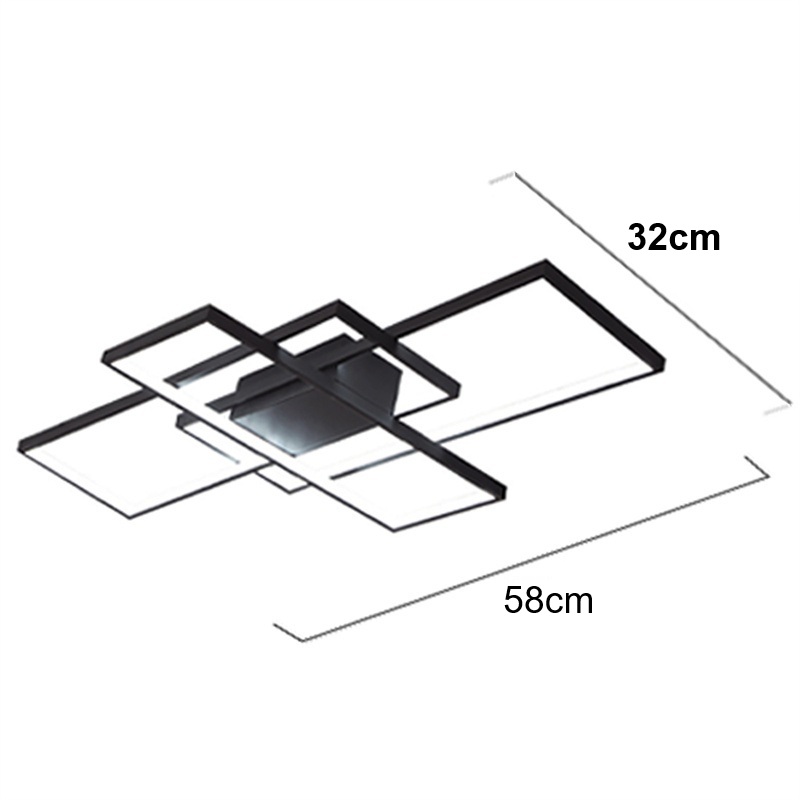 SE LED 4 TESSERA BLACK 58*32*10cm 3CCT WITH MEMORY 28W IP20 2 YEARS WARRANTY SE LED 4 TESSERA BLACK 58*32*10cm 3CCT WITH MEMORY 28W IP20 2 YEARS WARRANTY