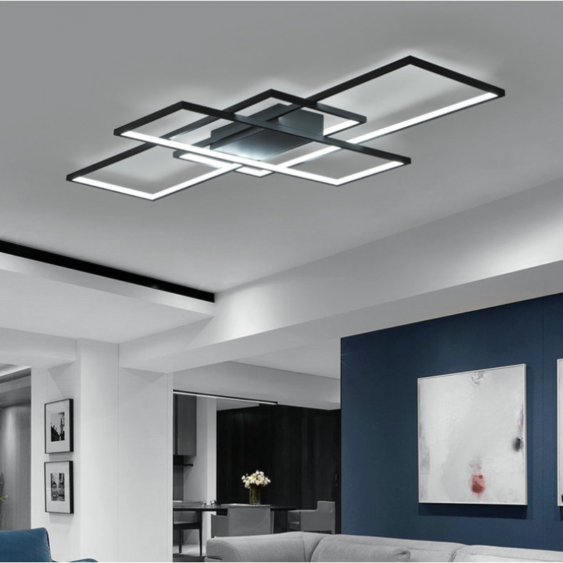 SE LED 4 TESSERA BLACK 58*32*10cm 3CCT WITH MEMORY 28W IP20 2 YEARS WARRANTY SE LED 4 TESSERA BLACK 58*32*10cm 3CCT WITH MEMORY 28W IP20 2 YEARS WARRANTY