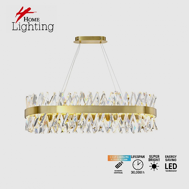 SE LED 80 TWILIGHT RECTANGLE L80cm  GOLD 50W 3000K-6500K  3CCT REMOTE CONTROL  2 YEARS WARRANTY