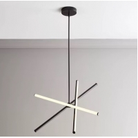 SE LED 50 VAMOS PENDANT BLACK 22W 3CCT 50x50x110cm IP20 220V 2 YEARS WARRANTY Δ2