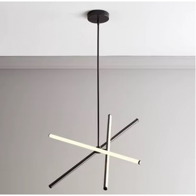 SE LED 50 VAMOS PENDANT BLACK 22W 3CCT 50x50x110cm IP20 220V 2 YEARS WARRANTY Δ2