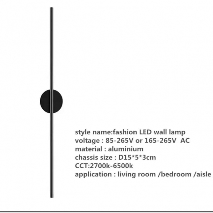 SE LED 80 VIOLA BLACK WALL LAMP 12W 3000K 2 YEARS WARRANTY