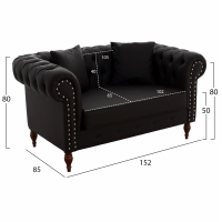 ΚΑΝΑΠΕΣ 2ΘΕΣΙΟΣ Τ. CHESTERFIELD CIELLE ΣΕ ΧΡΩΜΑ ΚΑΦΕ HM3184.03 152x85x80 εκ. ΚΑΝΑΠΕΣ 2ΘΕΣΙΟΣ Τ. CHESTERFIELD CIELLE ΣΕ ΧΡΩΜΑ ΚΑΦΕ HM3184.03 152x85x80 εκ.