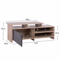 ΕΠΙΠΛΟ TV SCOTT HM8766.02 123x39,5x35,5-45,5Y εκ. SONAMA ΓΚΡΙ ΕΠΙΠΛΟ TV SCOTT HM8766.02 123x39,5x35,5-45,5Y εκ. SONAMA ΓΚΡΙ