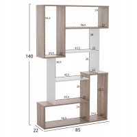 ΒΙΒΛΙΟΘΗΚΗ SHAY HM8768.01 85X22X140 ΛΕΥΚΟ ΒΙΒΛΙΟΘΗΚΗ SHAY HM8768.01 85X22X140 ΛΕΥΚΟ