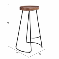 ΣΚΑΜΠΟ BAR ELEANOR ΑΠΟ ΜΑΣΙΦ ΞΥΛΟ ΑΚΑΚΙΑΣ 48x40χ76Υεκ. HM8363.11 ΣΚΑΜΠΟ BAR ELEANOR ΑΠΟ ΜΑΣΙΦ ΞΥΛΟ ΑΚΑΚΙΑΣ 48x40χ76Υεκ. HM8363.11