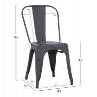 ΚΑΡΕΚΛΑ ΜΕΤΑΛΛΙΚΗ MELITA ΣΕ ΓΚΡΙ 43x50x82Y εκ. HM8641.10 ΚΑΡΕΚΛΑ ΜΕΤΑΛΛΙΚΗ MELITA ΣΕ ΓΚΡΙ 43x50x82Y εκ. HM8641.10