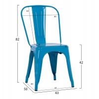 ΚΑΡΕΚΛΑ ΜΕΤΑΛΛΙΚΗ MELITA ΣΕ ΜΠΛΕ 43x50x82Y εκ. HM8641.08 ΚΑΡΕΚΛΑ ΜΕΤΑΛΛΙΚΗ MELITA ΣΕ ΜΠΛΕ 43x50x82Y εκ. HM8641.08