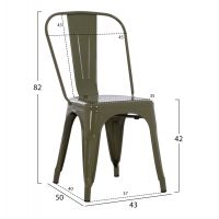 ΚΑΡΕΚΛΑ ΜΕΤΑΛΛΙΚΗ MELITA ΣΕ DARK OLIVE GREEN 43x50x82Y εκ. HM8641.03 ΚΑΡΕΚΛΑ ΜΕΤΑΛΛΙΚΗ MELITA ΣΕ DARK OLIVE GREEN 43x50x82Y εκ. HM8641.03