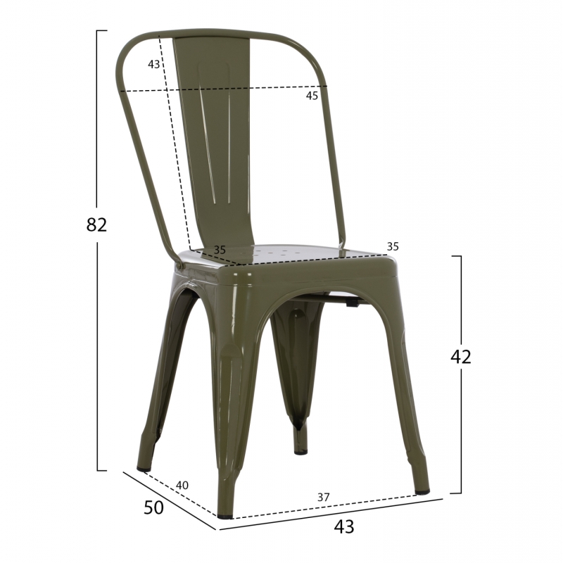 ΚΑΡΕΚΛΑ ΜΕΤΑΛΛΙΚΗ MELITA ΣΕ DARK OLIVE GREEN 43x50x82Y εκ. HM8641.03 ΚΑΡΕΚΛΑ ΜΕΤΑΛΛΙΚΗ MELITA ΣΕ DARK OLIVE GREEN 43x50x82Y εκ. HM8641.03