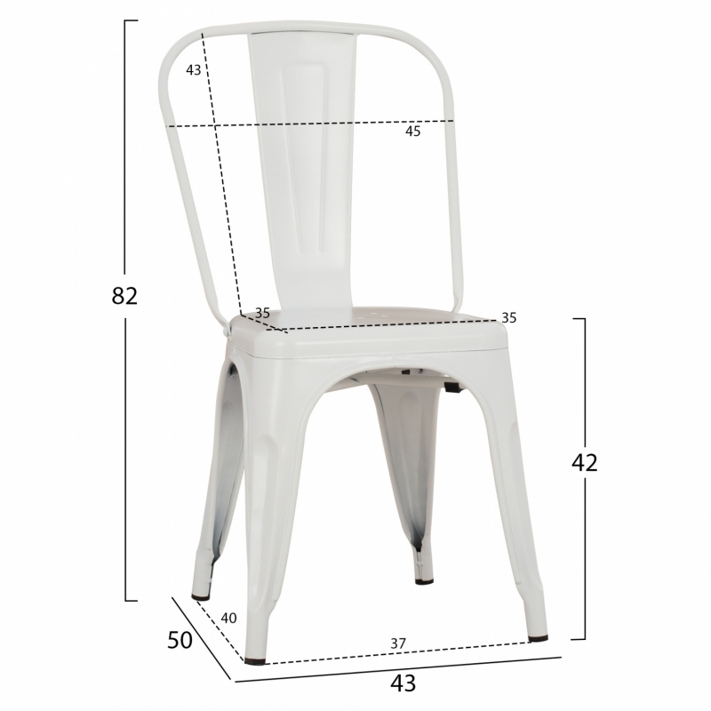 ΚΑΡΕΚΛΑ ΜΕΤΑΛΛΙΚΗ MELITA ΣΕ ΛΕΥΚΟ MAT 43x50x82Υ εκ. HM8641.21 ΚΑΡΕΚΛΑ ΜΕΤΑΛΛΙΚΗ MELITA ΣΕ ΛΕΥΚΟ MAT 43x50x82Υ εκ. HM8641.21