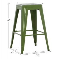 ΣΚΑΜΠΟ ΜΕΣΑΙΟΥ ΥΨΟΥΣ ΜΕΤΑΛΛΙΚΟ HM8573.13 MELITA ΣΕ LIGHT OLIVE GREEN 43x43x67Yεκ. ΣΚΑΜΠΟ ΜΕΣΑΙΟΥ ΥΨΟΥΣ ΜΕΤΑΛΛΙΚΟ HM8573.13 MELITA ΣΕ LIGHT OLIVE GREEN 43x43x67Yεκ.