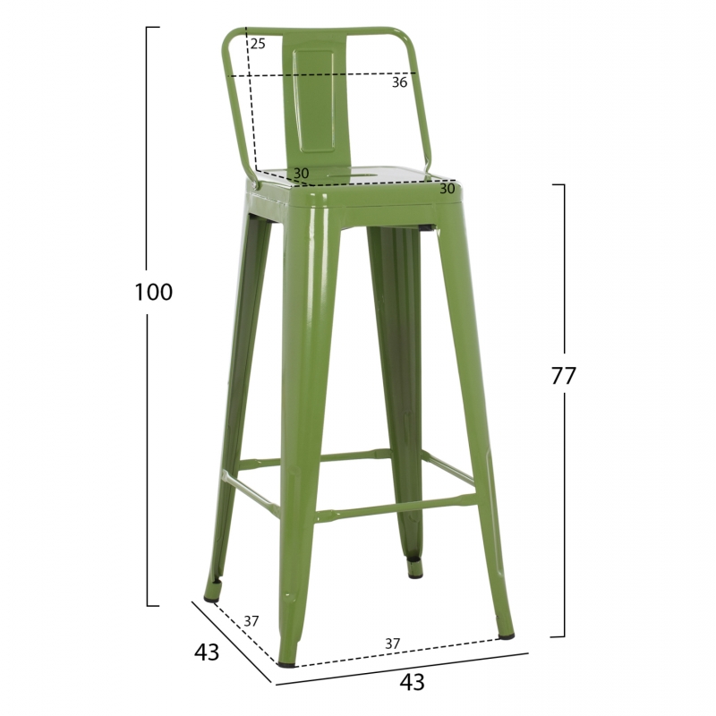 ΣΚΑΜΠΟ BAR ΜΕΤΑΛΛΙΚΟ MELITA ME ΠΛΑΤΗ ΣΕ LIGHT OLIVE GREEN HM8643.13 43Χ43Χ100εκ. ΣΚΑΜΠΟ BAR ΜΕΤΑΛΛΙΚΟ MELITA ME ΠΛΑΤΗ ΣΕ LIGHT OLIVE GREEN HM8643.13 43Χ43Χ100εκ.