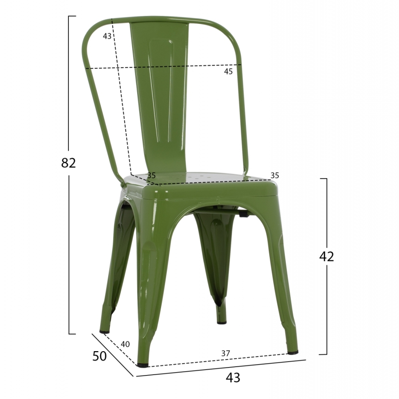 ΚΑΡΕΚΛΑ ΜΕΤΑΛΛΙΚΗ MELITA ΣΕ LIGHT OLIVE GREEN 43x50x82Y εκ. HM8641.13 ΚΑΡΕΚΛΑ ΜΕΤΑΛΛΙΚΗ MELITA ΣΕ LIGHT OLIVE GREEN 43x50x82Y εκ. HM8641.13