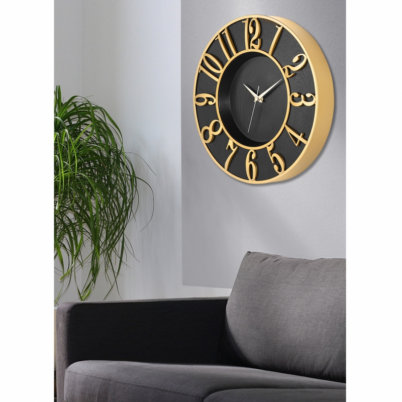 ΡΟΛΟΙ ΤΟΙΧΟΥ ΜΕΤΑΛΛΟ ΜΕ MDF HM7466.01 34x34 εκ. ΡΟΛΟΙ ΤΟΙΧΟΥ ΜΕΤΑΛΛΟ ΜΕ MDF HM7466.01 34x34 εκ.