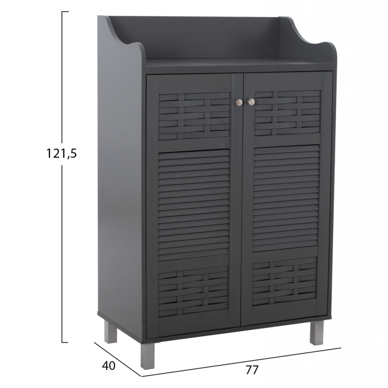 ΠΑΠΟΥΤΣΟΘΗΚΗ-ΝΤΟΥΛΑΠΙ KAILENA ΞΥΛΙΝΗ HM2230.10 ΓΚΡΙ 77x40x121,5 εκ. ΠΑΠΟΥΤΣΟΘΗΚΗ-ΝΤΟΥΛΑΠΙ KAILENA ΞΥΛΙΝΗ HM2230.10 ΓΚΡΙ 77x40x121,5 εκ.