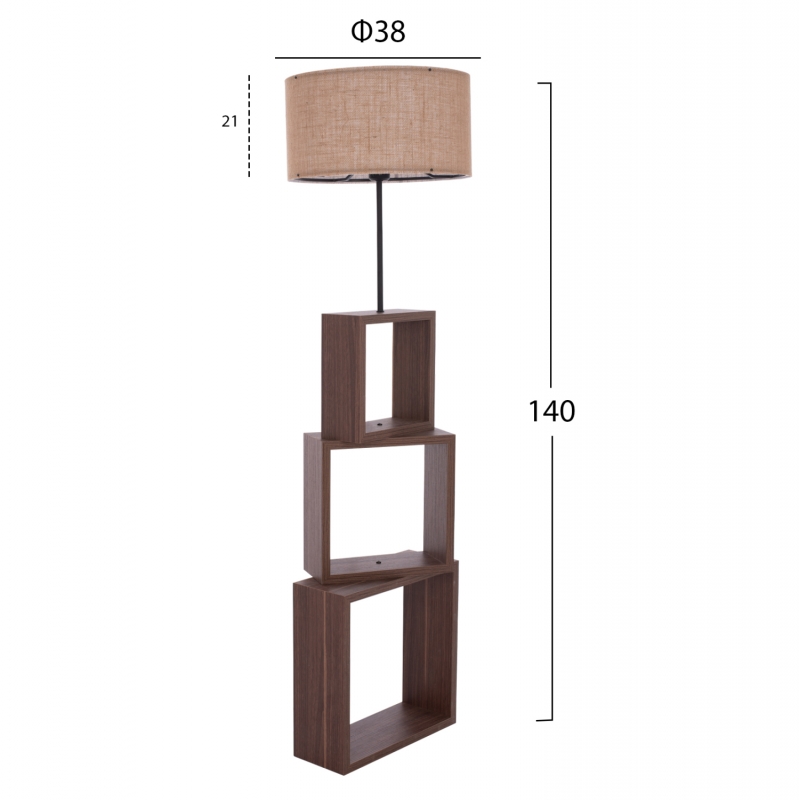 ΦΩΤΙΣΤΙΚΟ ΔΑΠΕΔΟΥ MDF ΚΑΡΥΔΙ HM7608.01 Φ38x140 εκ. ΦΩΤΙΣΤΙΚΟ ΔΑΠΕΔΟΥ MDF ΚΑΡΥΔΙ HM7608.01 Φ38x140 εκ.