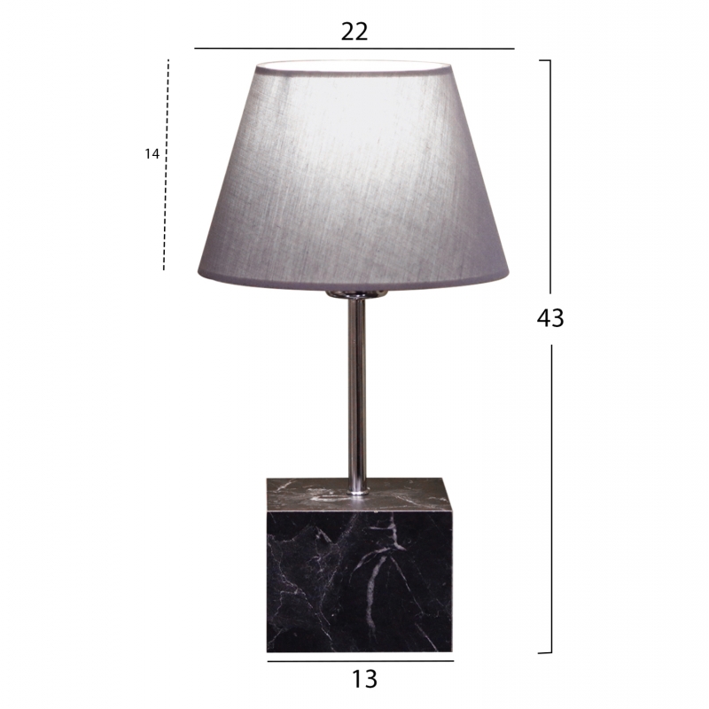 ΦΩΤΙΣΤΙΚΟ ΕΠΙΤΡΑΠΕΖΙΟ HM7594.03 ΓΚΡΙ 13x13x43 εκ. ΦΩΤΙΣΤΙΚΟ ΕΠΙΤΡΑΠΕΖΙΟ HM7594.03 ΓΚΡΙ 13x13x43 εκ.