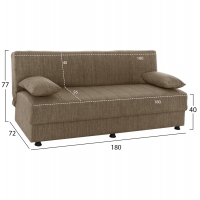 ΚΑΝΑΠΕΣ ΚΡΕΒΑΤΙ ANDRI ΤΡΙΘΕΣΙΟΣ ΚΑΦΕ HM3239.02 180x72x77Υ εκ. ΚΑΝΑΠΕΣ ΚΡΕΒΑΤΙ ANDRI ΤΡΙΘΕΣΙΟΣ ΚΑΦΕ HM3239.02 180x72x77Υ εκ.